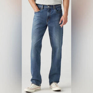 33/30 Levi's 516 straight leg blue jeans denim cotton street office 90s workwear